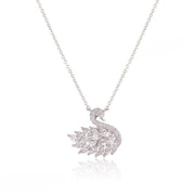 Swan Zircon Necklace - Jewelry Product Designed For Personal Style And Daily Fashion Routine - Golden Pink